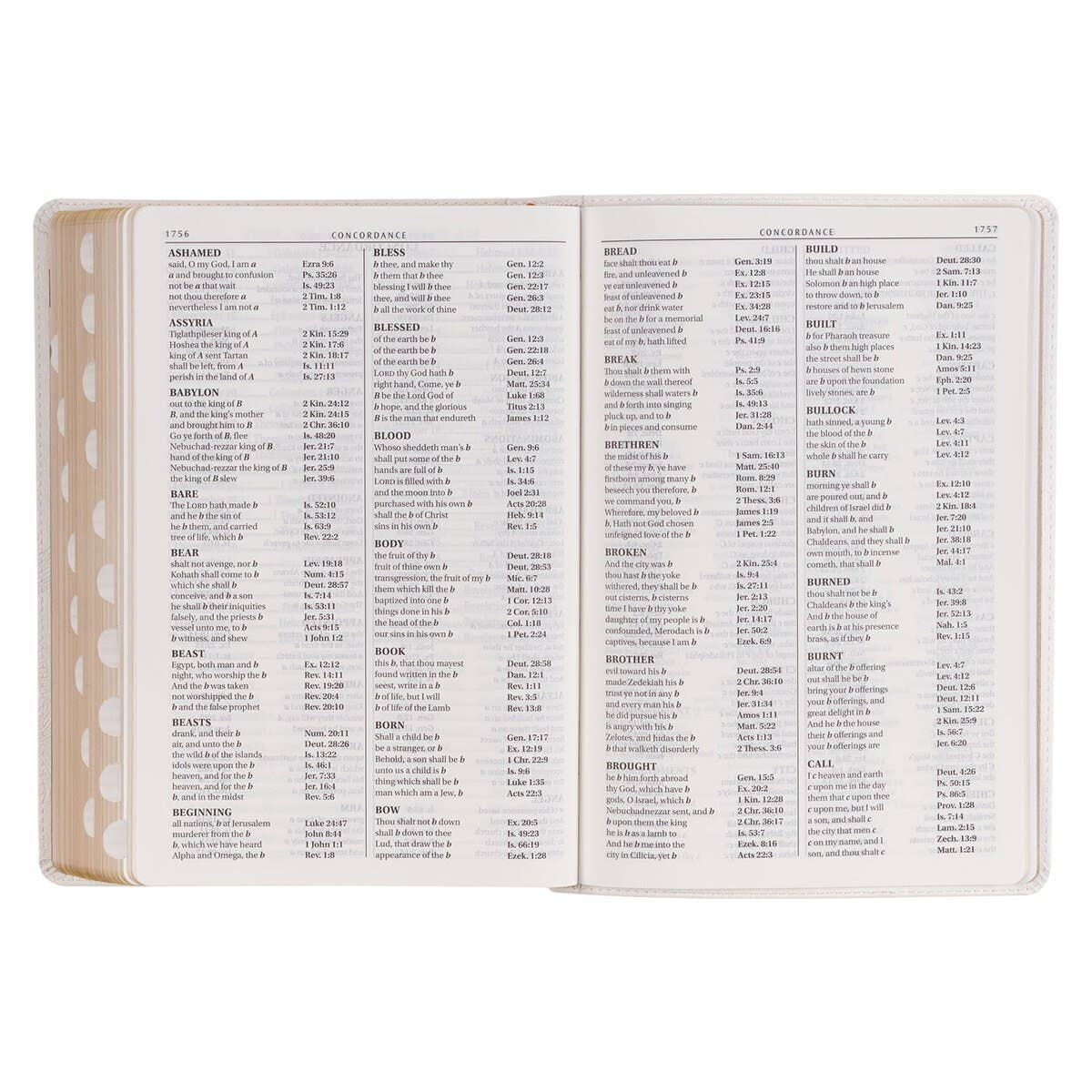 KJV Bible Super Giant Print Faux Leather, White