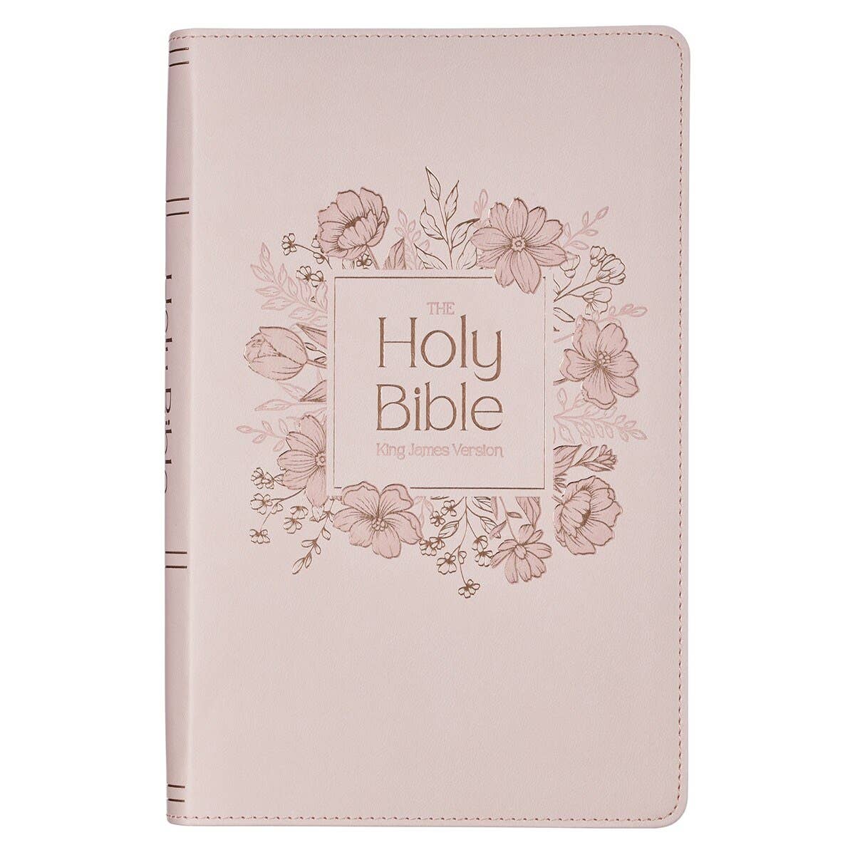 KJV Bible Giant Print Standard-size Faux Leather, Pink 2025