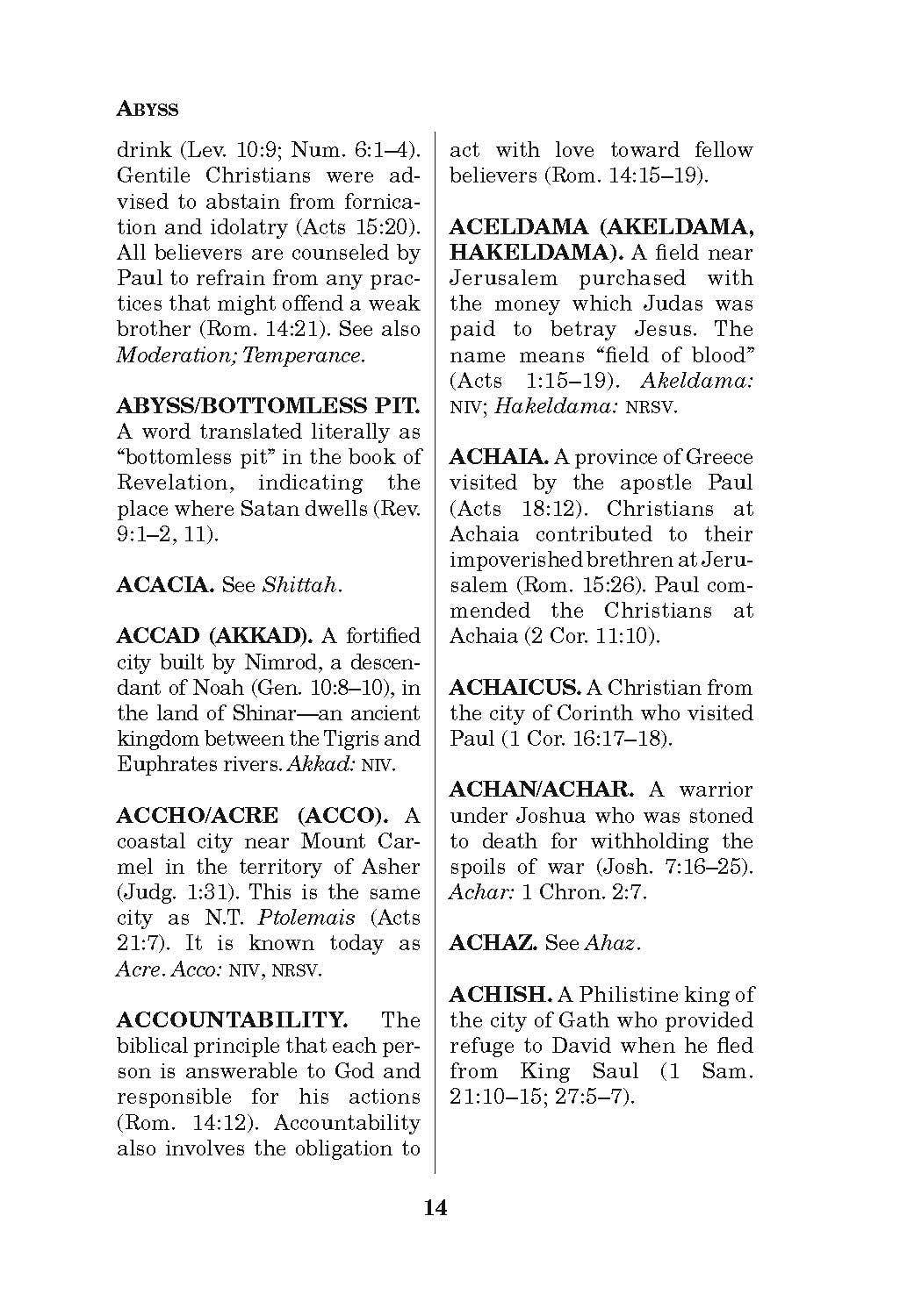 Pocket Bible Dictionary