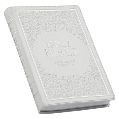 KJV Bible Thinline LP Faux Leather, White