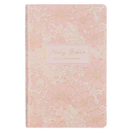 KJV Bible Deluxe Gift Faux Leather, Pink 2025
