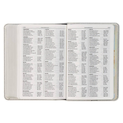 KJV Bible Compact LP Faux Leather, White