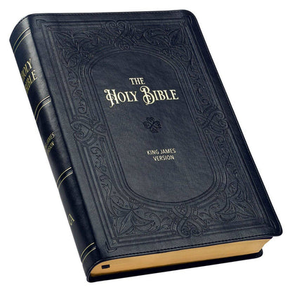 KJV Bible Giant Print Full-size Faux Leather, Midnight Blue