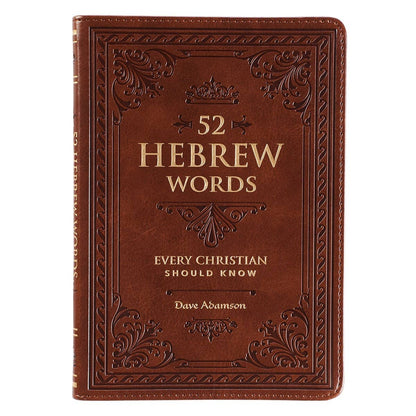 Gift Book 52 Hebrew Words Faux Leather