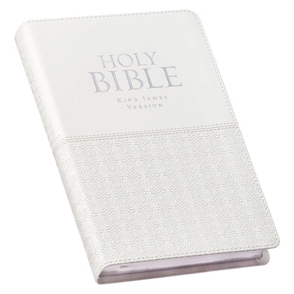 KJV Bible Deluxe Gift Faux Leather, White