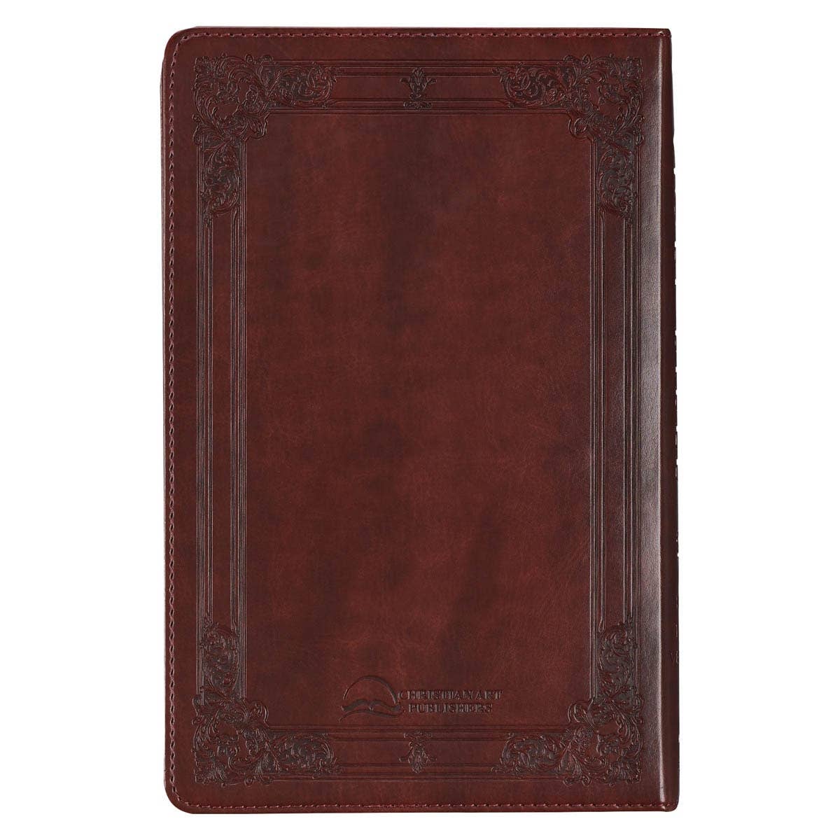 KJV Bible Deluxe Gift Faux Leather, Saddle Tab