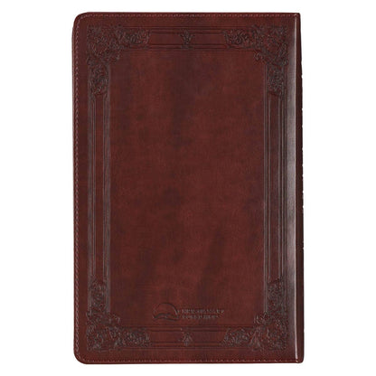 KJV Bible Deluxe Gift Faux Leather, Saddle Tab