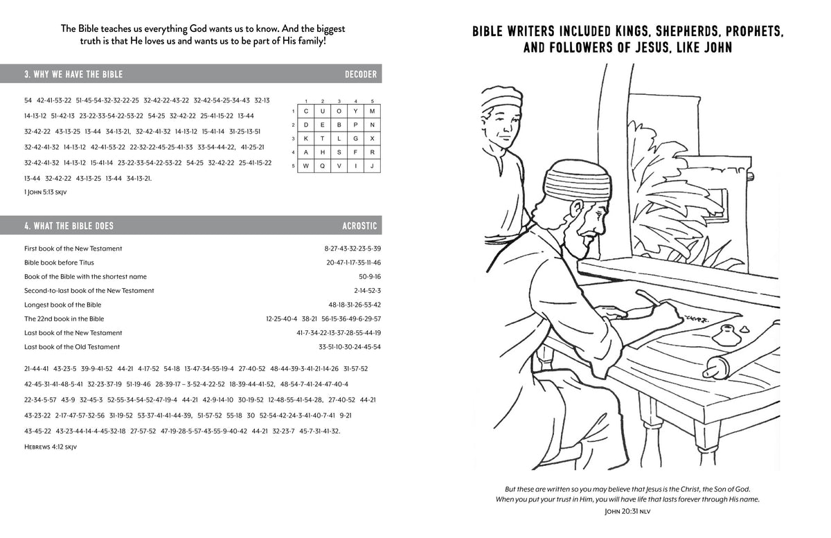 Know Your Bible Activity Book for Kids