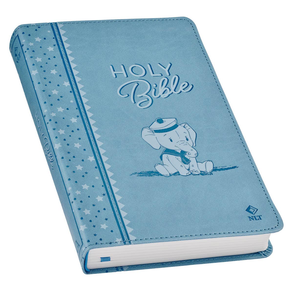Bible NLT Infant Faux leather, Blue