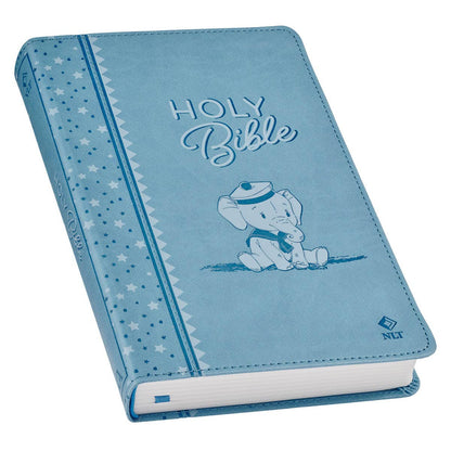 Bible NLT Infant Faux leather, Blue