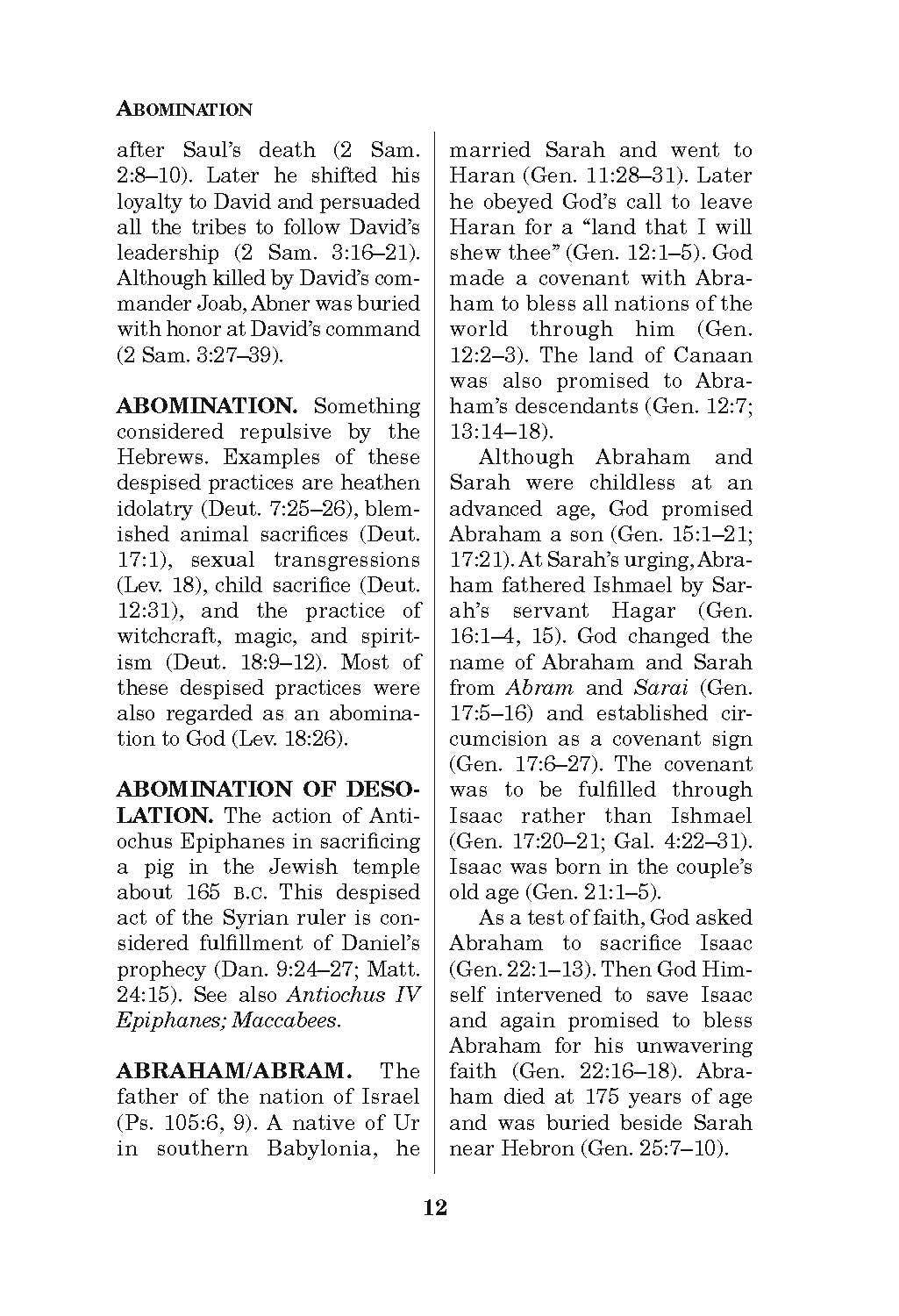 Pocket Bible Dictionary