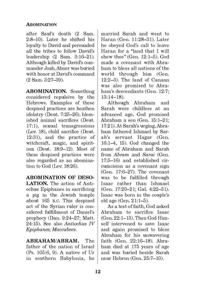 Pocket Bible Dictionary