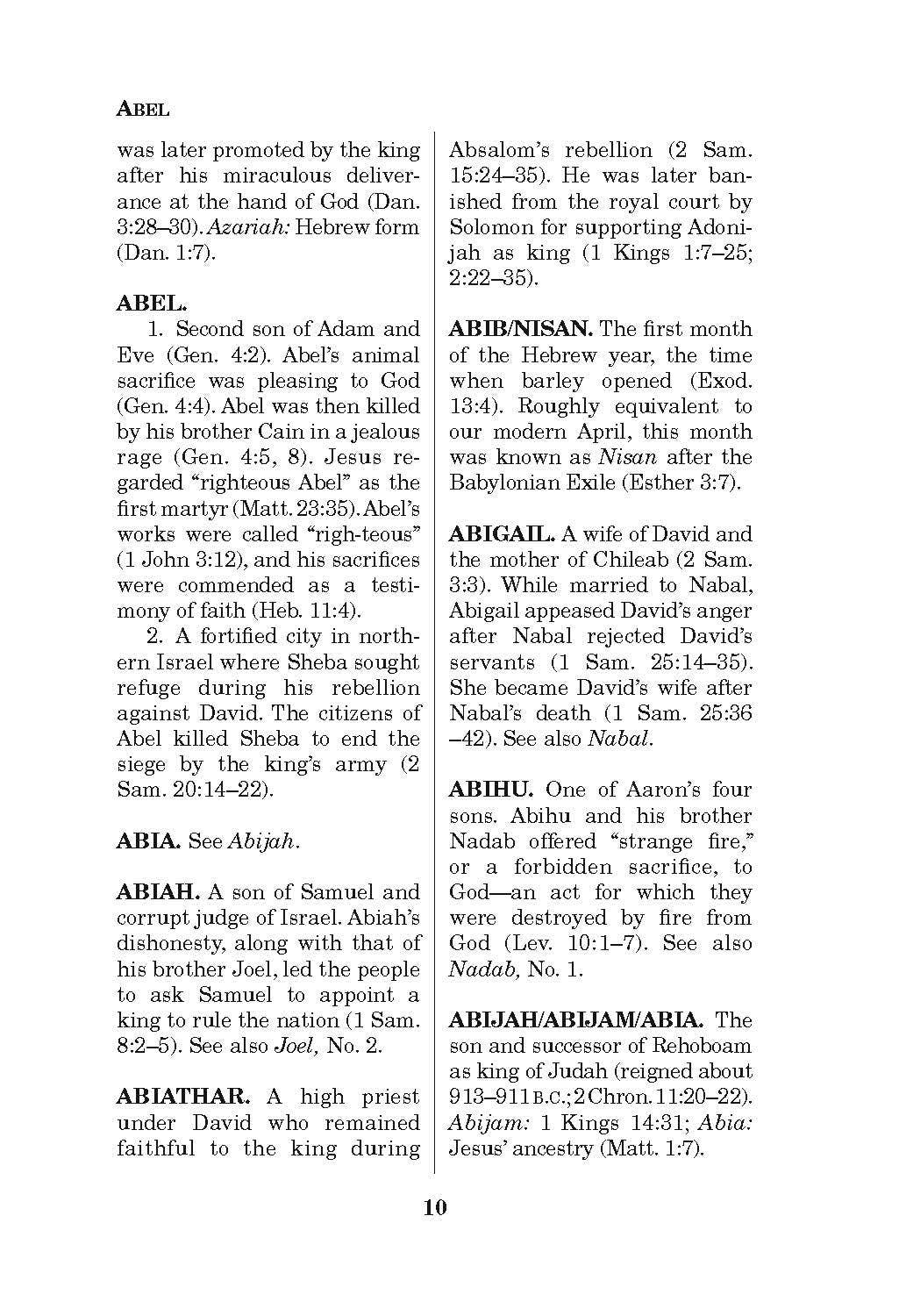 Pocket Bible Dictionary