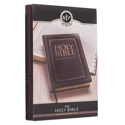 KJV Bible Thinline LP Faux Leather, Dark Brown
