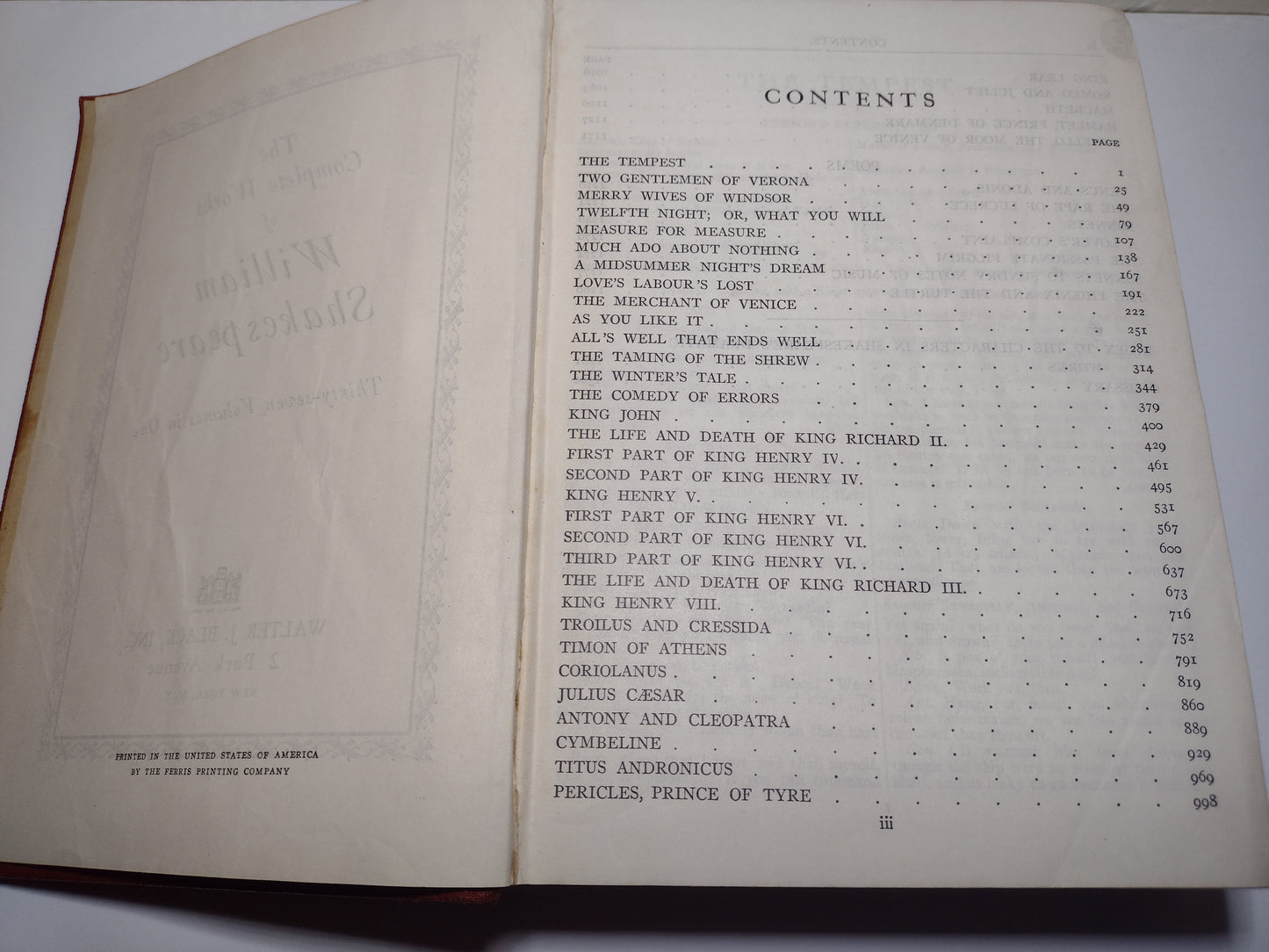 The Works of Shakespeare