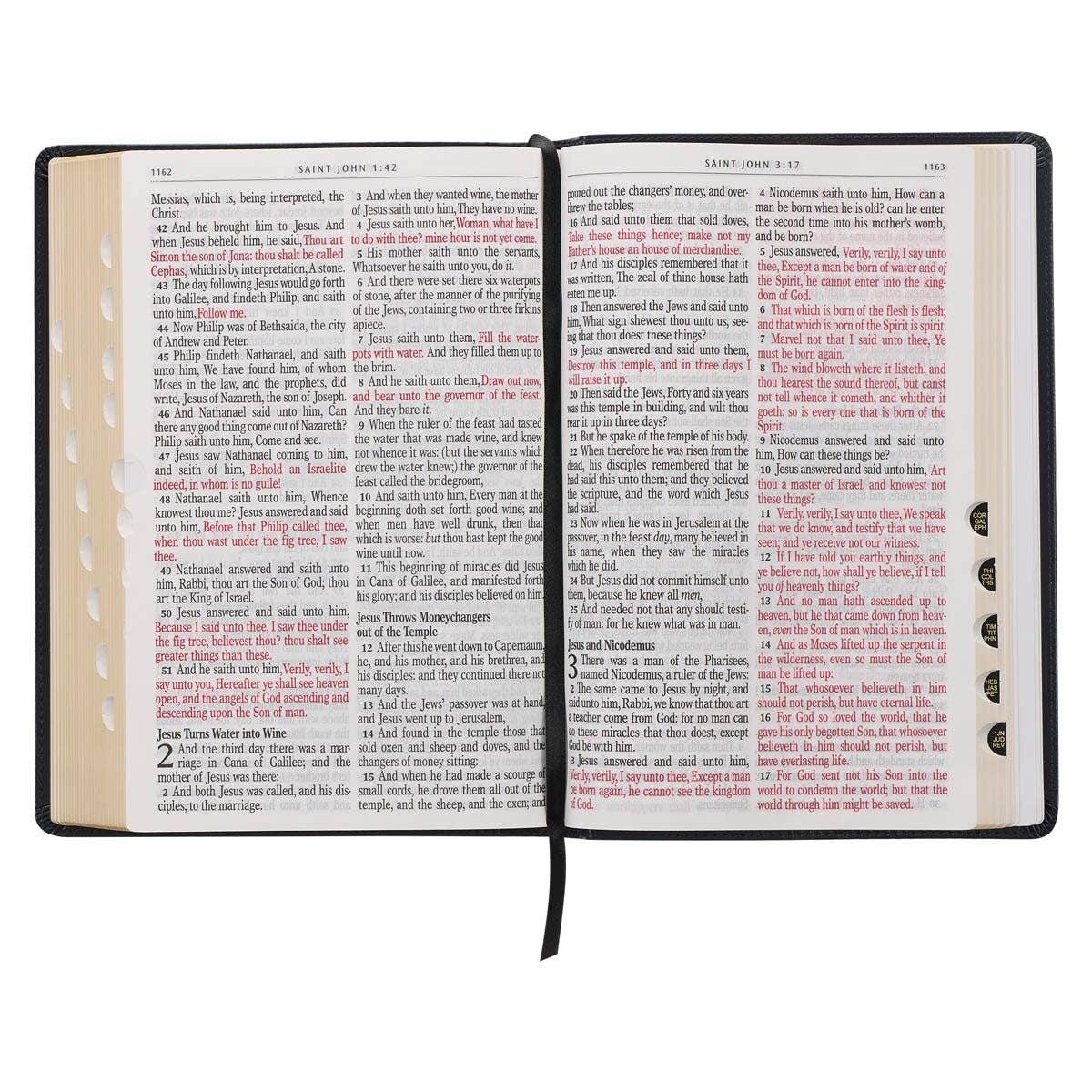 KJV Bible Giant Print Full-size Faux Leather, Midnight Blue
