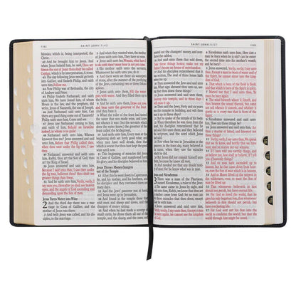 KJV Bible Giant Print Full-size Faux Leather, Midnight Blue