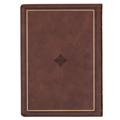 Devotional Walking with God Large Print Faux Leather