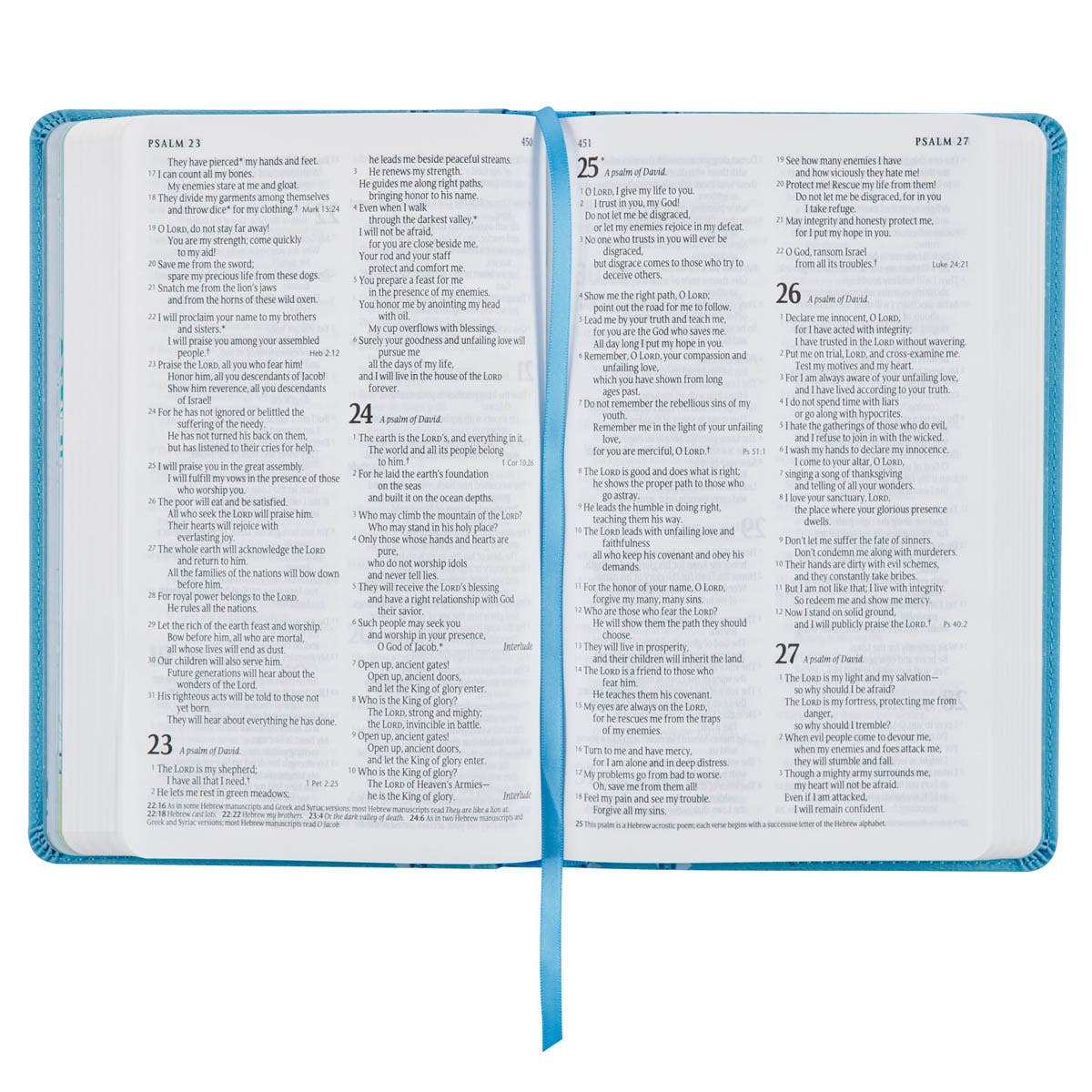 Bible NLT Infant Faux leather, Blue