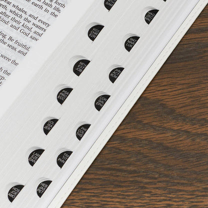 KJV Bible Thinline LP Faux Leather, White