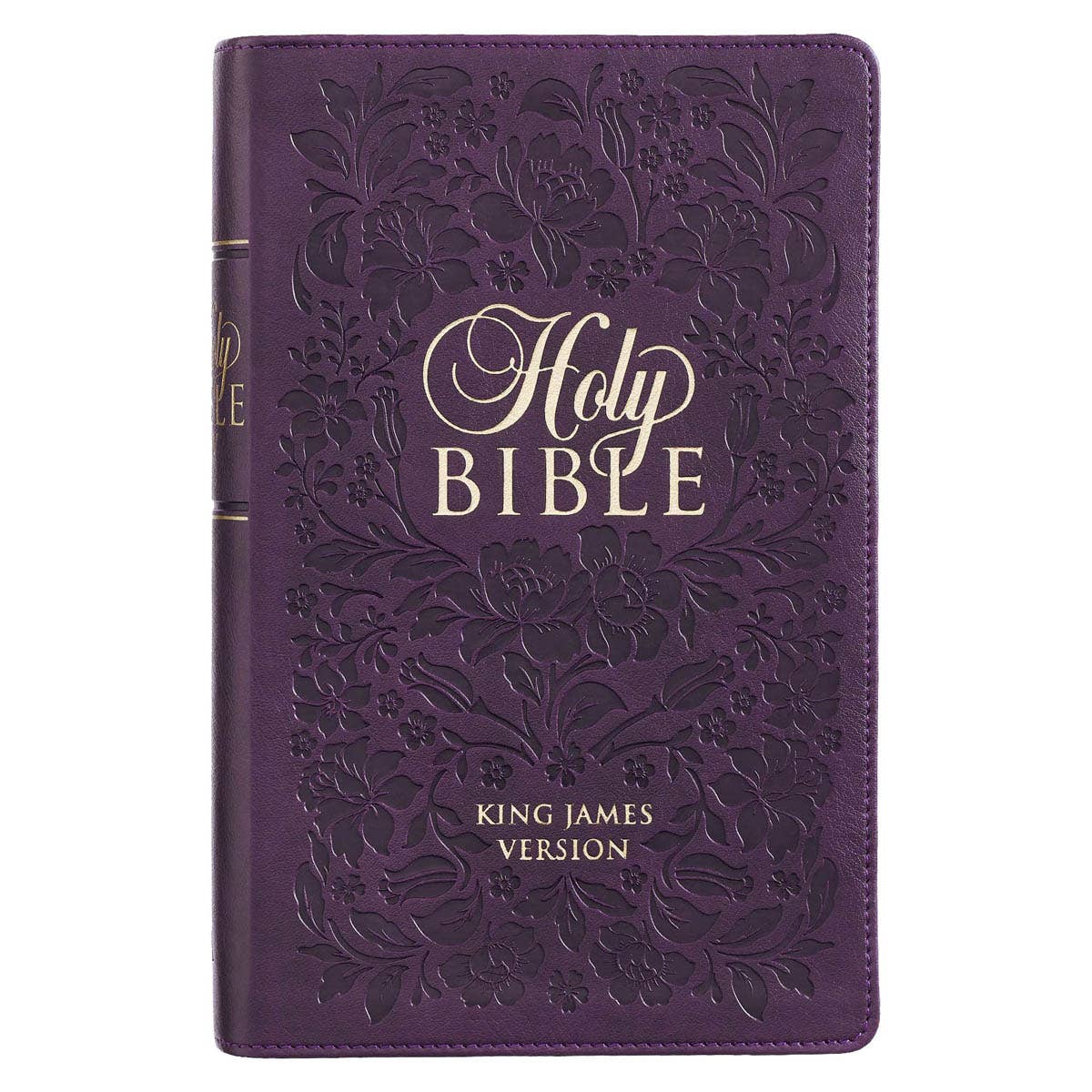 Purple Faux Leather Giant Print King James Version Bible wit