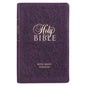 Purple Faux Leather Giant Print King James Version Bible wit