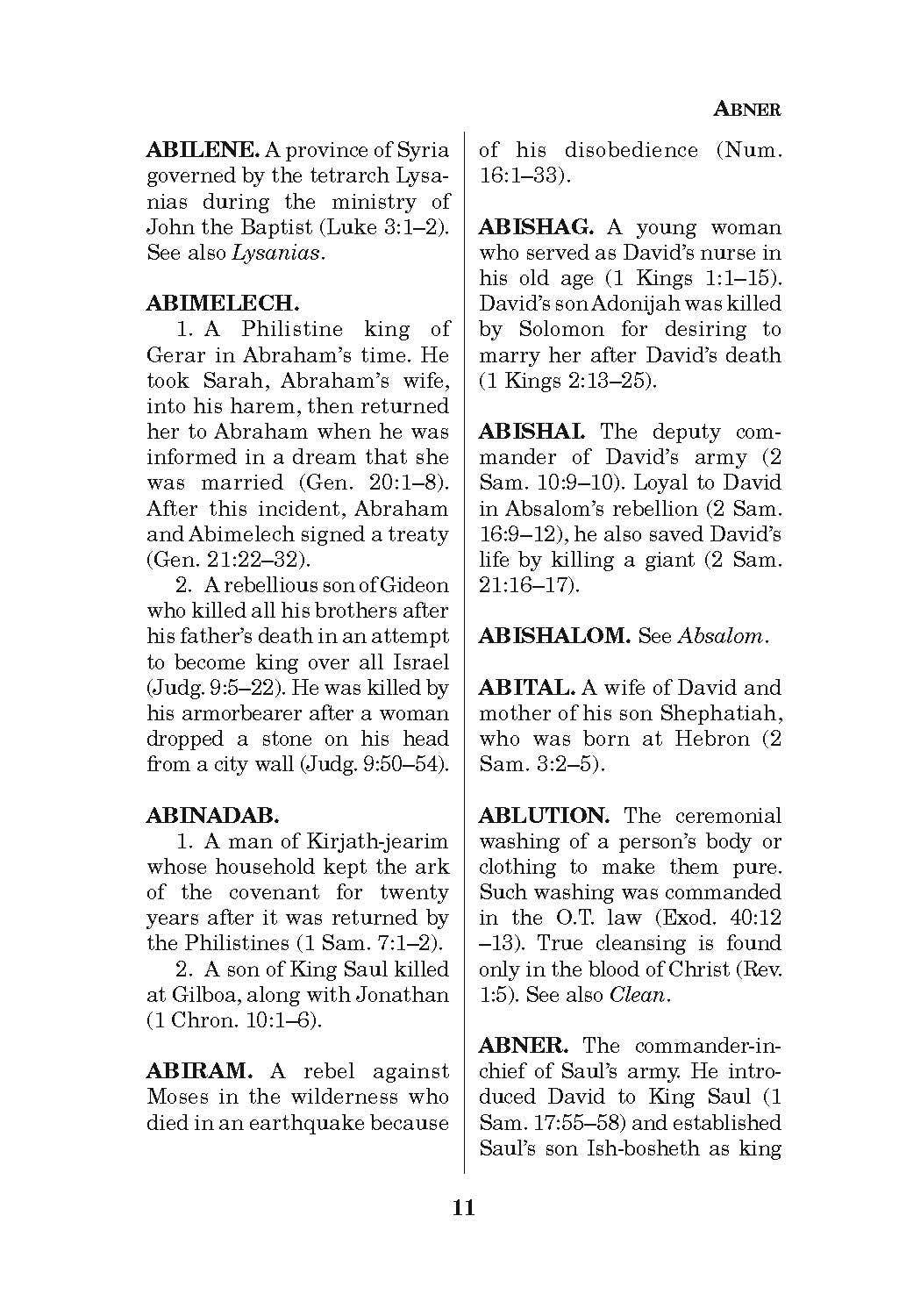 Pocket Bible Dictionary